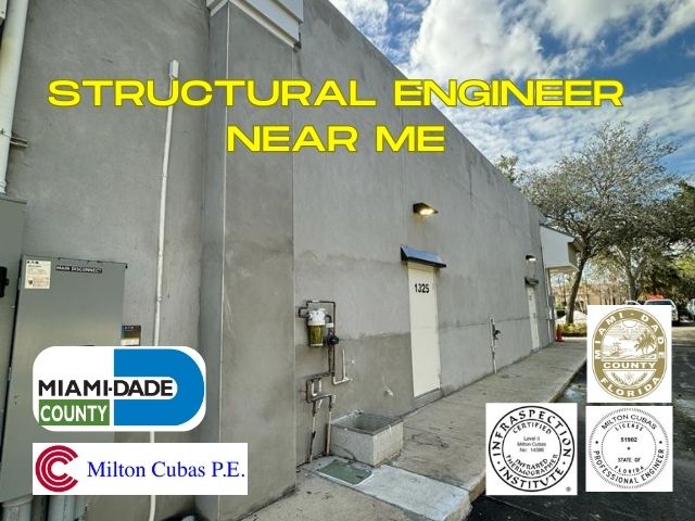Trust Engineer Milton Cubas for expert solutions. Professional Engineer License #51902, we offer comprehensive structural inspections near me
